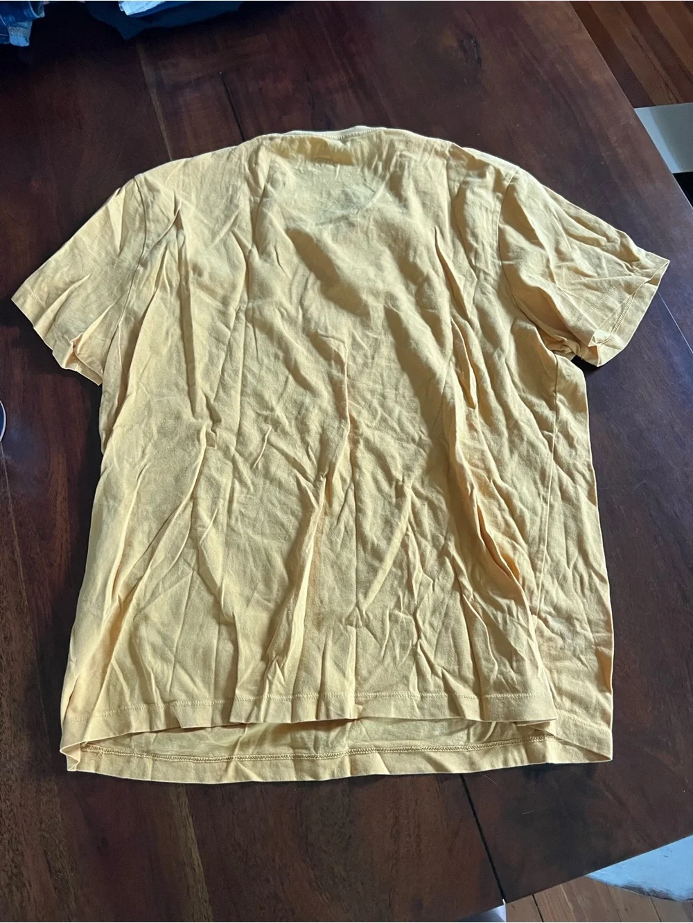 Men’s Yellow J Crew T Shirt | Large